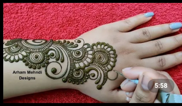 Gorgeous Front Hand Mehndi Design / party mehndi design - YouTube-omiya.com.vn